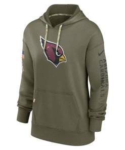 Alternative view of Arizona Cardinals Nike Women's Salute To Service Performance Pullover Hoodie - Olive