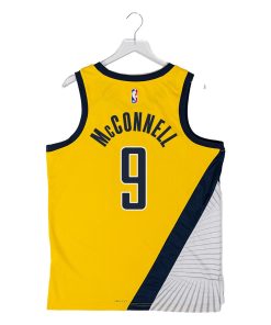 Alternative view of T.J. McConnell Indiana Pacers Nike Unisex Swingman Replica Jersey - Icon Edition - Yellow