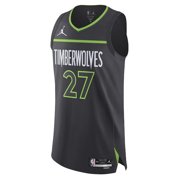 Rudy Gobert Minnesota Timberwolves Jordan Brand Authentic Player Jersey - Statement Edition - Anthracite - Image 2