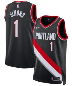 Anfernee Simons Portland Trail Blazers Nike Unisex Swingman Jersey - Icon Edition - Black