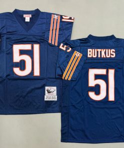 Dick Butkus Chicago Bears Authentic Throwback Retired Player Jersey