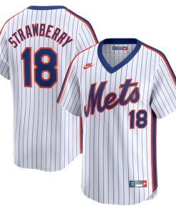Darryl Strawberry New York Mets Nike Throwback Cooperstown Limited Jersey - Navy