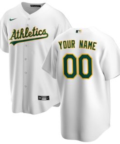 Oakland Athletics Nike Youth Home Replica Custom Jersey - White