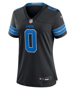 Alternative view of Jahmyr Gibbs Detroit Lions Nike Women's 2nd Alternate Game Player Jersey - Black