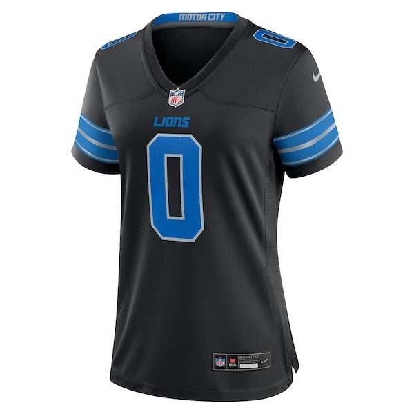 Jahmyr Gibbs Detroit Lions Nike Women's 2nd Alternate Game Player Jersey - Black/Blue - Image 3