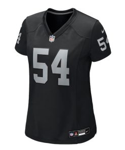 Alternative view of Brennan Jackson Las Vegas Raiders Nike Women's Team Game Jersey -  Black