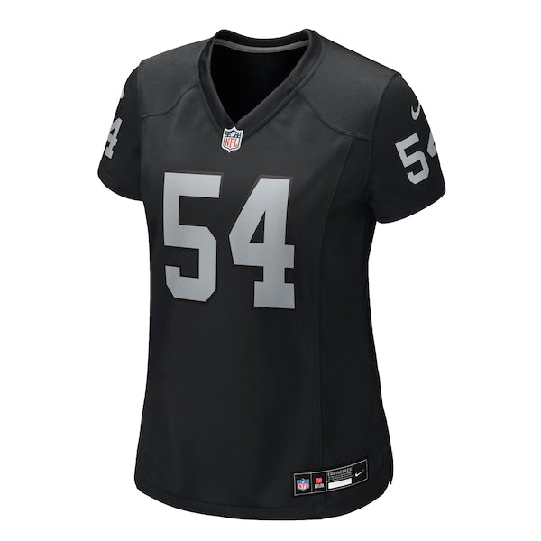 Brennan Jackson Las Vegas Raiders Nike Women's Team Game Jersey - Black - Image 2