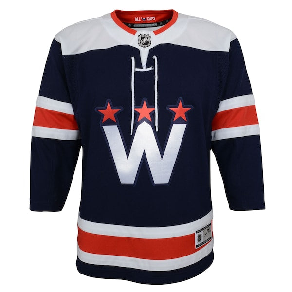 Washington Capitals Youth 2020/21 Alternate Premier Jerseys - Navy - Image 2