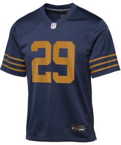 Alternative view of Xavier McKinney Green Bay Packers Nike Youth The 1923 Classic Game Jersey - Navy