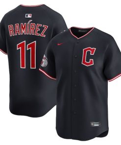 Jos¨¦ Ram¨ªrez Cleveland Guardians Nike Alternate Limited Player Jersey - Navy