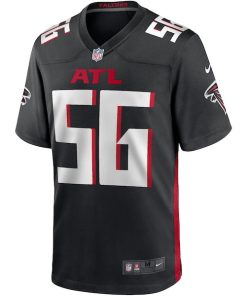 Alternative view of Keith Brooking Atlanta Falcons Nike Game Retired Player Jersey - Black