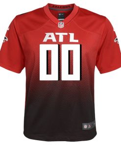 Alternative view of Atlanta Falcons Nike Youth Alternate Custom Game Jersey - Red