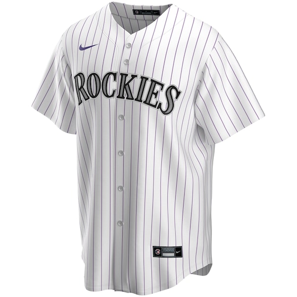Colorado Rockies Nike Home Replica Custom Jersey - White - Image 2