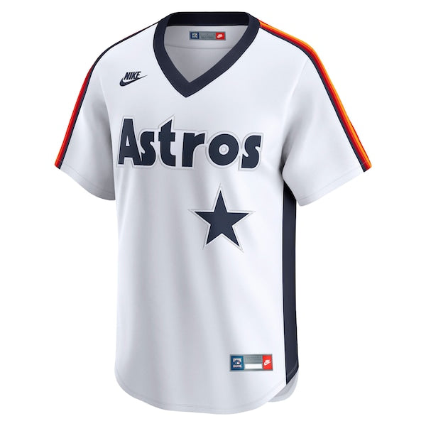 Houston Astros Nike Throwback Cooperstown Collection Limited Jersey - White - Image 2