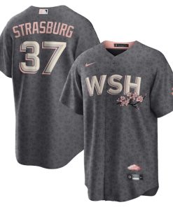 Stephen Strasburg Washington Nationals Nike City Connect Replica Player Jersey - Gray