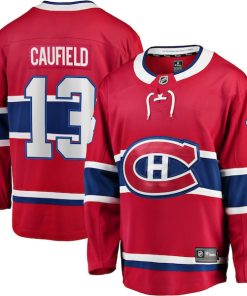 Cole Caufield Montreal Canadiens  Home Premier Breakaway Player Jersey - Red