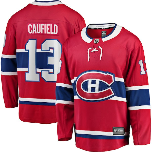 Cole Caufield Montreal Canadiens Home Premier Breakaway Player Jersey - Red