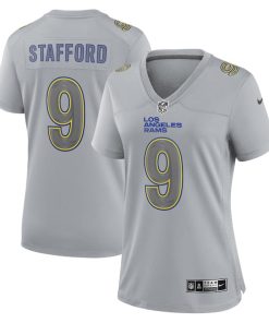 Matthew Stafford Los Angeles Rams Nike Women's Atmosphere Fashion Game Jersey - Gray