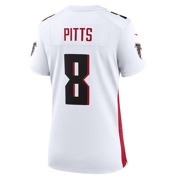 Kyle Pitts Atlanta Falcons Nike Women's Game Player Jersey - White - Image 4