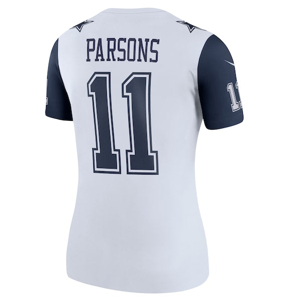 Micah Parsons Dallas Cowboys Nike Women's Alternate Legend Jersey - White/Navy - Image 4