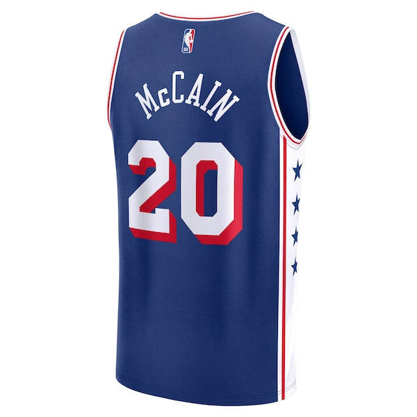 Jared McCain Philadelphia 76ers 2024 NBA Draft Fast Break Player Jersey - Icon Edition - Royal - Image 3