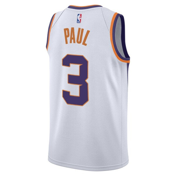 Chris Paul Phoenix Suns Nike Youth Swingman Jersey - Association Edition - White/Purple - Image 4