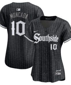 Yo¨¢n Moncada Chicago White Sox Nike Women's City Connect Limited Player Jersey - Black