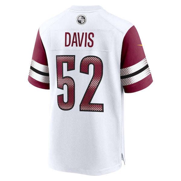 Jamin Davis Washington Commanders Nike Game Jersey - White/Burgundy - Image 4