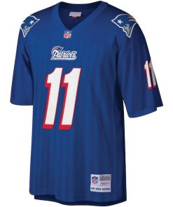 Alternative view of Drew Bledsoe New England Patriots Legacy Replica Jersey - Royal