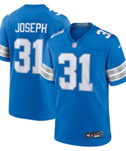 Kerby Joseph Detroit Lions Nike Team Game Jersey -  Blue