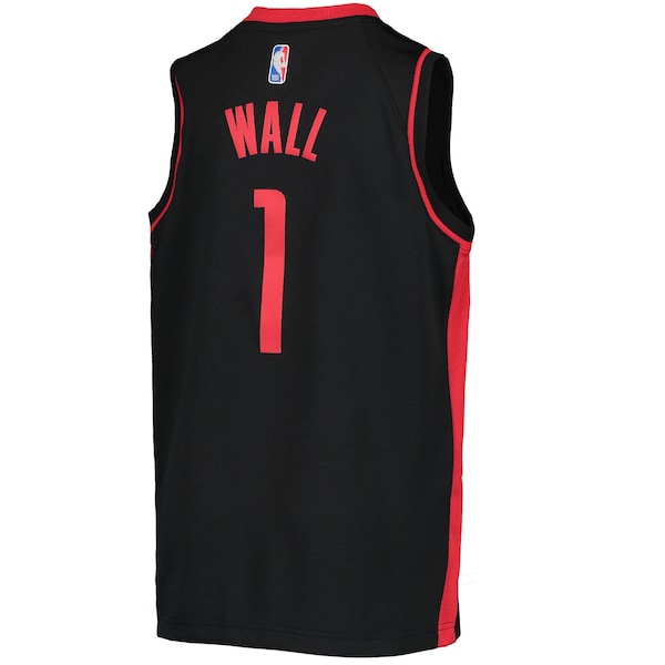 John Wall Houston Rockets Nike Youth 2020/21 Swingman Player Jersey - Earned Edition - Black - Image 3