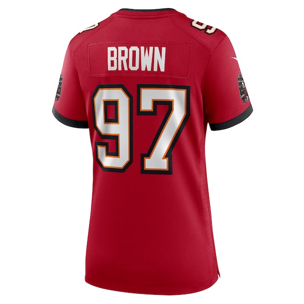Earnest Brown IV Tampa Bay Buccaneers Nike Women's Game Jersey - Red - Image 4
