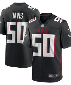 Tae Davis Atlanta Falcons Nike Team Game Jersey -  Black