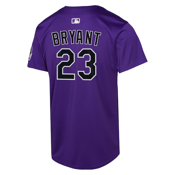 Kris Bryant Colorado Rockies Nike Youth Alternate Limited Player Jersey - Purple/White - Image 4