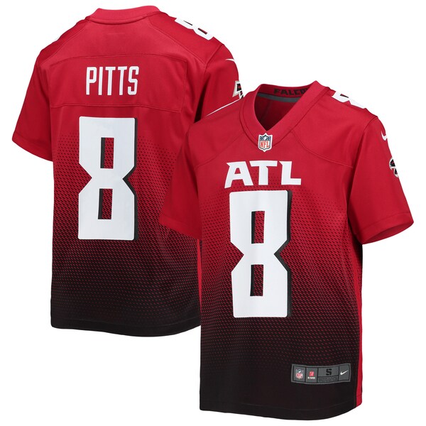 Kyle Pitts Atlanta Falcons Nike Youth Game Jersey - Red/Black - Image 2