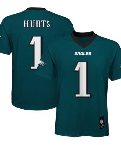 Jalen Hurts Philadelphia Eagles Youth Replica Player Jersey - Midnight Green