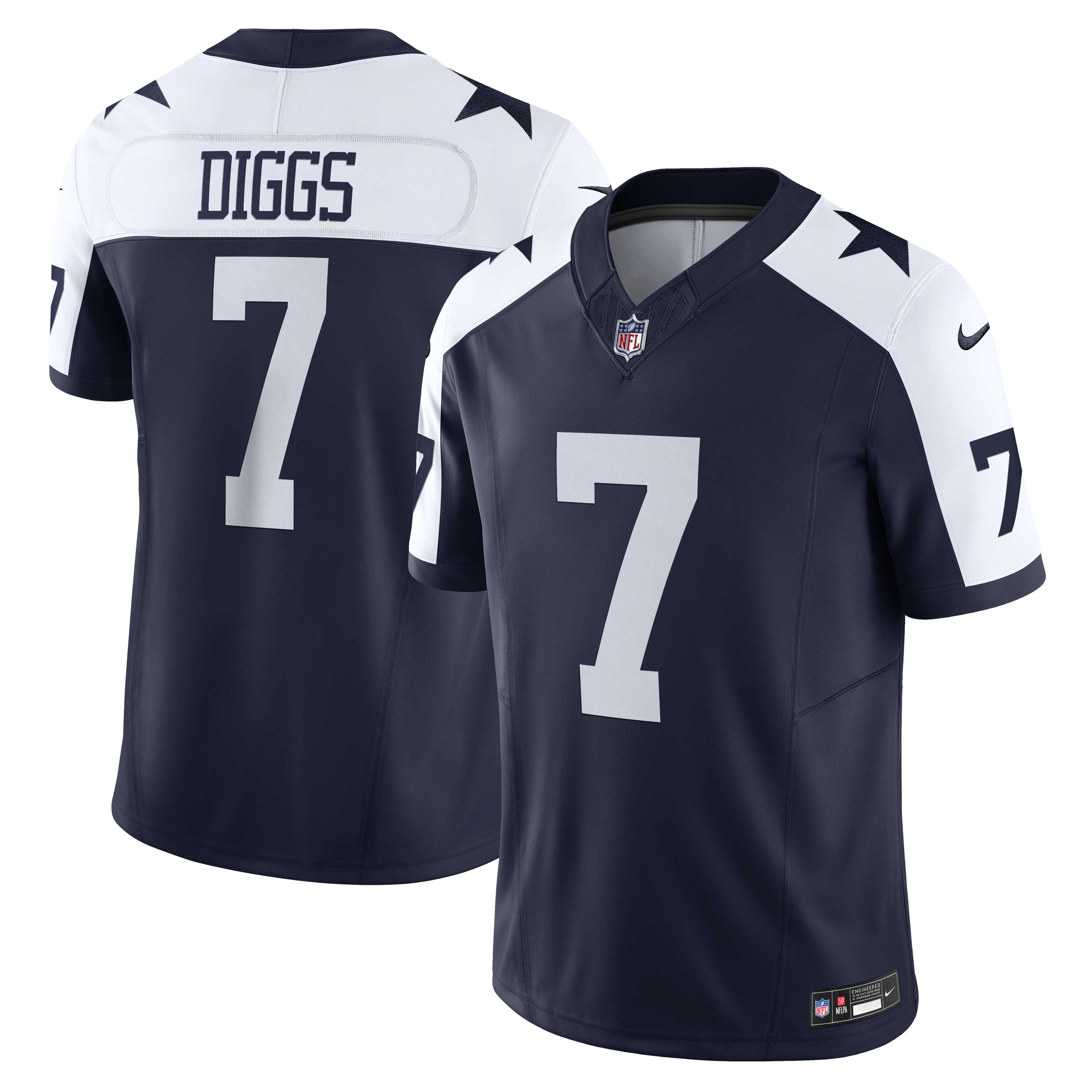 Trevon Diggs Dallas Cowboys Nike Vapor F.U.S.E. Limited Jersey - White/Navy - Image 6