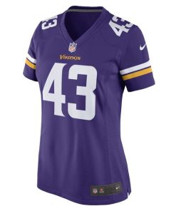 Alternative view of Luiji Vilain Minnesota Vikings Nike Women's Game Player Jersey - Purple