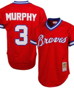 Dale Murphy Atlanta Braves 1980 Authentic Cooperstown Collection Mesh Batting Practice Jersey - Red/Royal