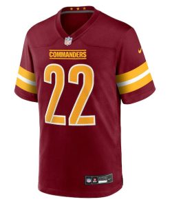 Alternative view of Jacory Croskey-Merritt Washington Commanders Nike Team Game Jersey -  Burgundy