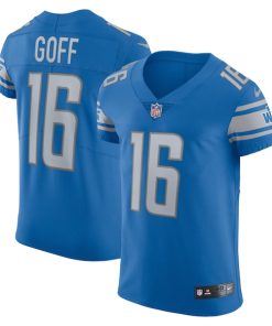 Jared Goff Detroit Lions Nike Vapor Elite Player Jersey - Blue