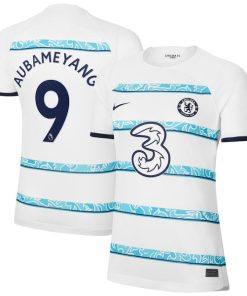 Pierre-Emerick Aubameyang Chelsea Nike Women's 2022/23 Home Breathe Stadium Replica Player Jersey - White