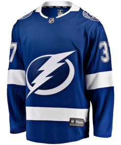Alternative view of Yanni Gourde Tampa Bay Lightning  Home Breakaway Jersey - Blue