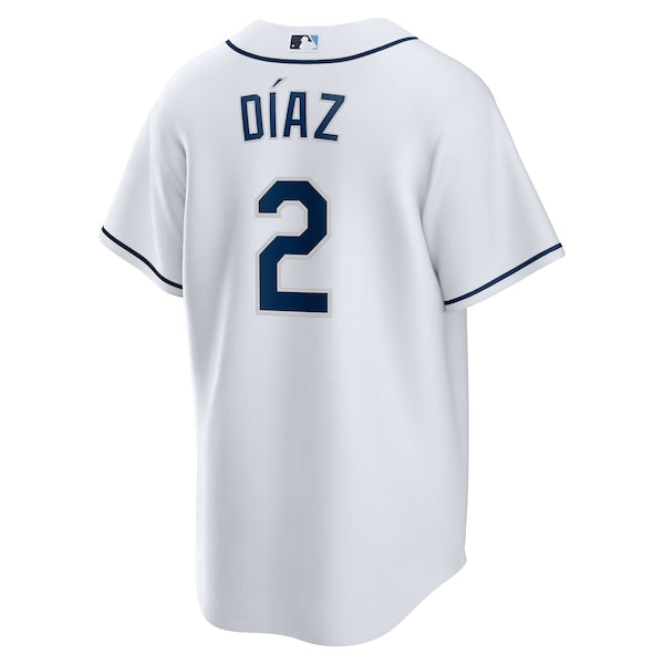 Yandy D¨ªaz Tampa Bay Rays Nike Home Replica Player Jersey - White - Image 3