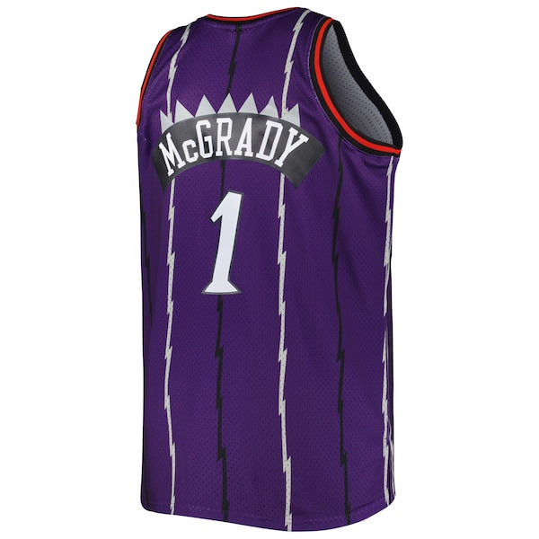 Tracy McGrady Toronto Raptors Big & Tall Hardwood Classics 1998/99 Swingman Jersey - Purple - Image 3