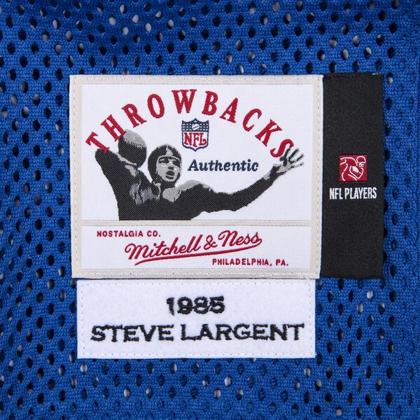 Steve Largent Seattle Seahawks 1985 Authentic Throwback Retired Player Jersey - Royal - Image 4