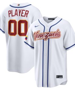 Venezuela Baseball Nike 2026 World Baseball Classic Home Pick-A-Player Jersey - White