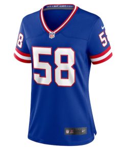 Alternative view of Carl Banks New York Giants Nike Women's Classic Retired Player Game Jersey - Royal