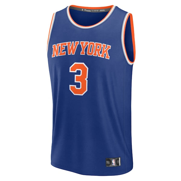 Josh Hart New York Knicks Fast Break Replica Player Jersey - Icon Edition - Royal - Image 2