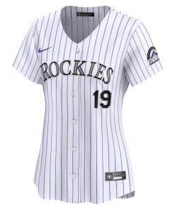 Alternative view of Charlie Blackmon Colorado Rockies Nike Women's Home Limited Player Jersey - White